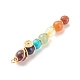 Chakra Natural & Synthetic Gemstone Copper Wire Wrapped Big Pendants(PALLOY-JF01622)-5