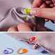 200Pcs 10 Colors Eco-Friendly ABS Plastic Knitting Crochet Locking Stitch Markers Holder(KY-SZ0001-28)-7