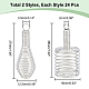 Pandahall elite 48piezas 2 estilos colgantes de jaula de cuentas de alambre de hierro hueco(IFIN-PH0005-20)-3