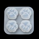 Paw Print Shape Food Grade Silicone Molds(DIY-F147-02)-4