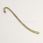 Tibetan Style Alloy Bookmarks, Antique Bronze, Lead Free and Cadmium Free and Nickel Free, 84x4x2mm, Hole: 2mm(X-K08Y3072)