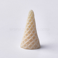 Resin Decoden Cabochons, Ice Cream Cone, Blanched Almond, 36x20mm(CRES-Q206-18K)
