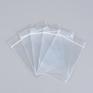 Polyethylene Zip Lock Bags, Resealable Packaging Bags, Top Seal, Self Seal Bag, Rectangle, Clear, 22x16cm, Unilateral Thickness: 2.9 Mil(0.075mm), 100pcs/group(OPP-R007-16x22)