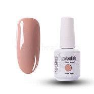15ml Special Nail Gel, for Nail Art Stamping Print, Varnish Manicure Starter Kit, Rosy Brown, Bottle: 34x80mm(MRMJ-P006-A040)
