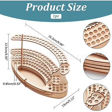 Detachable Wooden Drawing Pencil Display Stands(DIY-WH0488-60)-2