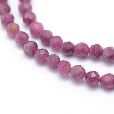 Perles de rubis / corindon rouge naturelles(G-E411-14-2.5mm)-3