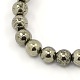 Natural Pyrite Beads Strands(G-M009-03F)-1