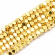 Electroplate Non-magnetic Synthetic Hematite Beads Strands(G-L485-10A-G)-1