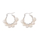 Natural Pearl Wire Wrapped Beaded Hoop Earrings for Women(EJEW-JE04758-01)-1