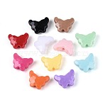 Opaque Acrylic Beads, Butterfly, Mixed Color, 11.5x15x6.5mm, Hole: 2mm, about 1388pcs/500g(SACR-T017-71M)