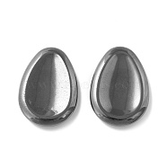 Synthetic Non-magnetic Hematite Massage, Teardrop, for Face to Lift, Decrease Puffiness and Tighten, 47~49x33~35x6~7mm(G-I317-02)