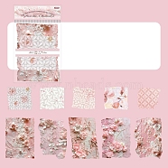 Scrapbook Paper Pad Sets, for DIY Album Scrapbook, Greeting Card, Background Paper, Pink, 85~135x81~97x0.1mm(DIY-Q050-03C)