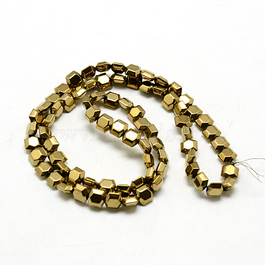 Electroplate Non-magnetic Synthetic Hematite Beads Strands(G-Q486-43B)-2