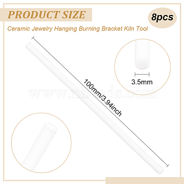 Benecreat 8 個セラミックジュエリーぶら下げ燃焼ブラケットキルンツール(TOOL-BC0002-21)-2