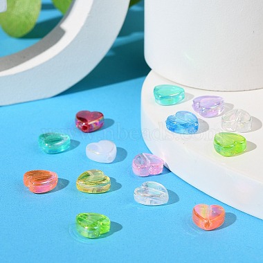 SUPERFINDINGS 1600Pcs 10 Colors Eco-Friendly Transparent Acrylic Beads(TACR-FH0001-07)-4