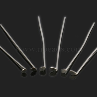 herramientas y equipos de joyería pasadores decorativos de cabeza plana de acero inoxidable(X-STAS-E023-0.6x40mm)-1