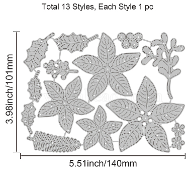 Plantillas de troqueles de corte de acero al carbono con tema navideño(DIY-WH0309-1191)-6