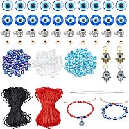 Nbeads DIY Jewelry Making Kit, Including Resin Beads, Alloy Pendants & Hangers, Brass Beads, Nylon Threads, Glass Seed Beads, Mixed Color, Beads: 300Pcs/set(DIY-NB0006-12)