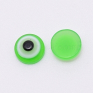 Resin Cabochons, Eye, Lawn Green, 8x3.5mm(RESI-CJC0005-28H)