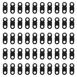 100Pcs Plastic Side Release Buckles, Heavy Duty Snaps Clips for Backpack, Waist Pack, Black, 27.5x11x5mm, Hole: 6mm(KY-CA0001-52)
