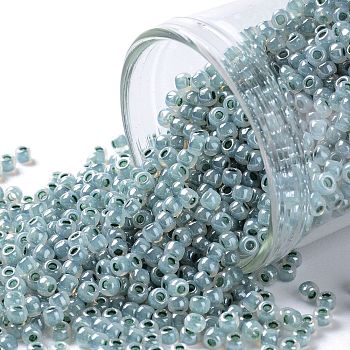 TOHO Round Seed Beads, Japanese Seed Beads, (915) Dark Sea Foam Ceylon Pearl, 11/0, 2.2mm, Hole: 0.8mm, about 1110pcs/10g