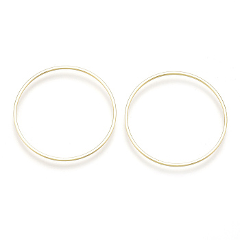Brass Linking Rings, Ring, Real 18K Gold Plated, 30x1mm