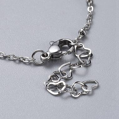 Handmade Lampwork Evil Eye Beads Beaded Bracelets(BJEW-JB04462-01)-3