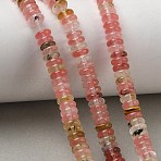 Tigerskin Glass Beads Strands, Smooth Rondelle, 6.5x2.5mm, Hole: 1.1mm, about 156pcs/strand, 14.96''(38cm)(GG-CBAC08A-A02-01)