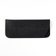 Portable Small Eyeglasses Pouch, PU Leather Eyeglass Case, for Reading Glasses, Black, 176x76x3mm(AJEW-WH0002-80)