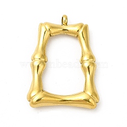 Ion Plating(IP) 304 Stainless Steel Pendants, Trapezoid Charm, Golden, 24x17.5x4mm, Hole: 1.8mm(STAS-L216-48G)
