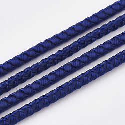 Acrylic Fiber Cords, Dark Blue, 3mm, about 6.56 yards(6m)/roll(OCOR-Q048-01C)