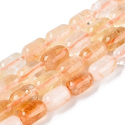 Natural Citrine Beads Strands, Column, 9~9.5x6mm, Hole: 0.9~1mm, about 42~43pcs/strand, 15.24~15.8''(38.7~39.5cm)(G-G980-40)