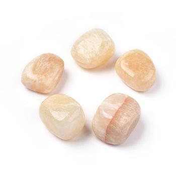 5Pcs Natural Topaz Jade Beads, Tumbled Stone, Vase Filler Gems, No Hole/Undrilled, Nuggets, 20~35x13~23x8~22mm