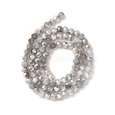 Slate Gray Round Glass Beads