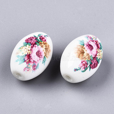Printed & Spray Painted Opaque Glass Beads(GLAA-S047-07B-D03)-2