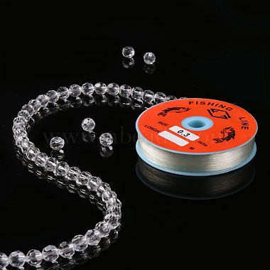 Transparent Fishing Thread Nylon Wire, Clear, 0.35mm, about 109.36  yards(100m)/roll