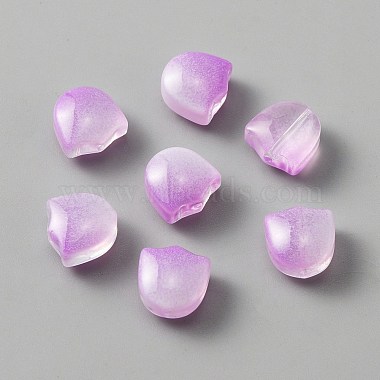 Lilac Flower Lampwork Beads