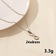 304 Stainless Steel Geometric Number 8 Pendant Necklace for Women(GD7142-1)-1