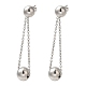 Non-Tarnish 304 Stainless Steel Stud Dangle Earrings(EJEW-Q386-01P)-1