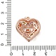 Brass Micro Pave Cubic Zirconia Pendants(KK-D061-09RG)-3