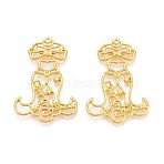Alloy Open Back Bezel Big Pendants, For DIY UV Resin, Epoxy Resin, Pressed Flower Jewelry, Cadmium Free & Lead Free, Princess Dress, Golden, 50x33x3mm(PALLOY-CJC0004-14G)