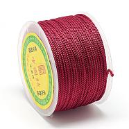 Nylon Threads, Milan Cords/Twisted Cords, Brown, 1.5~2mm, about 54.68 yards(50m)/roll(NWIR-R039-122)