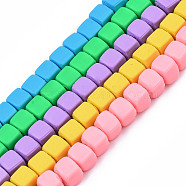 Handmade Polymer Clay Beads Strands, Cube, Mixed Color, 5x5x5mm, Hole: 1.8mm, about 86~88pcs/strand, 15.35 inch~16.34 inch(39~41.5cm)(X-CLAY-S092-78)