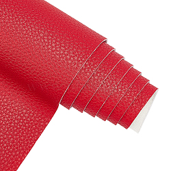 Imitation Leather Fabric, for Garment Accessories, Red, 135x30x0.12cm(DIY-WH0221-22D)
