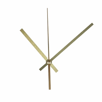 Aluminum Long Shaft Clock  Pointer, Clock Hands for Replacement Clock, Gold, 90~120mm, 3Pcs/set