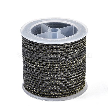 綿芯と金属糸を使用したポリエステル編組コード（長さ1メートル）(OCOR-Z006-01-10)-1