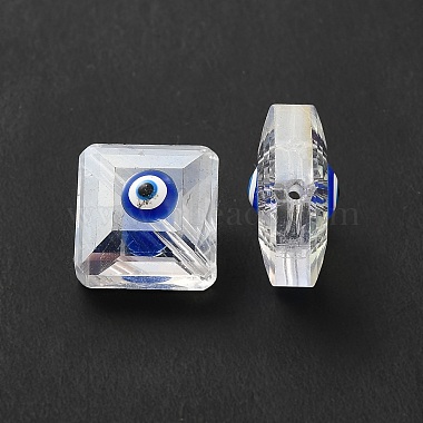 Blue Square Quartz Crystal Beads
