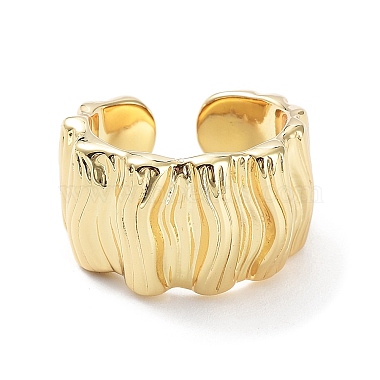 anillos abiertos con textura de latón para mujer(X-RJEW-D016-01G)-2