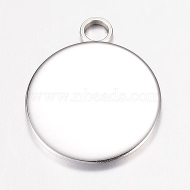 304 Stainless Steel Pendant Cabochon Settings(STAS-G071-46P)-2