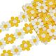 5 Yards Polyester Flower Ribbons(OCOR-AR0002-07)-1